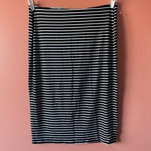 Striped Pencil Skirt